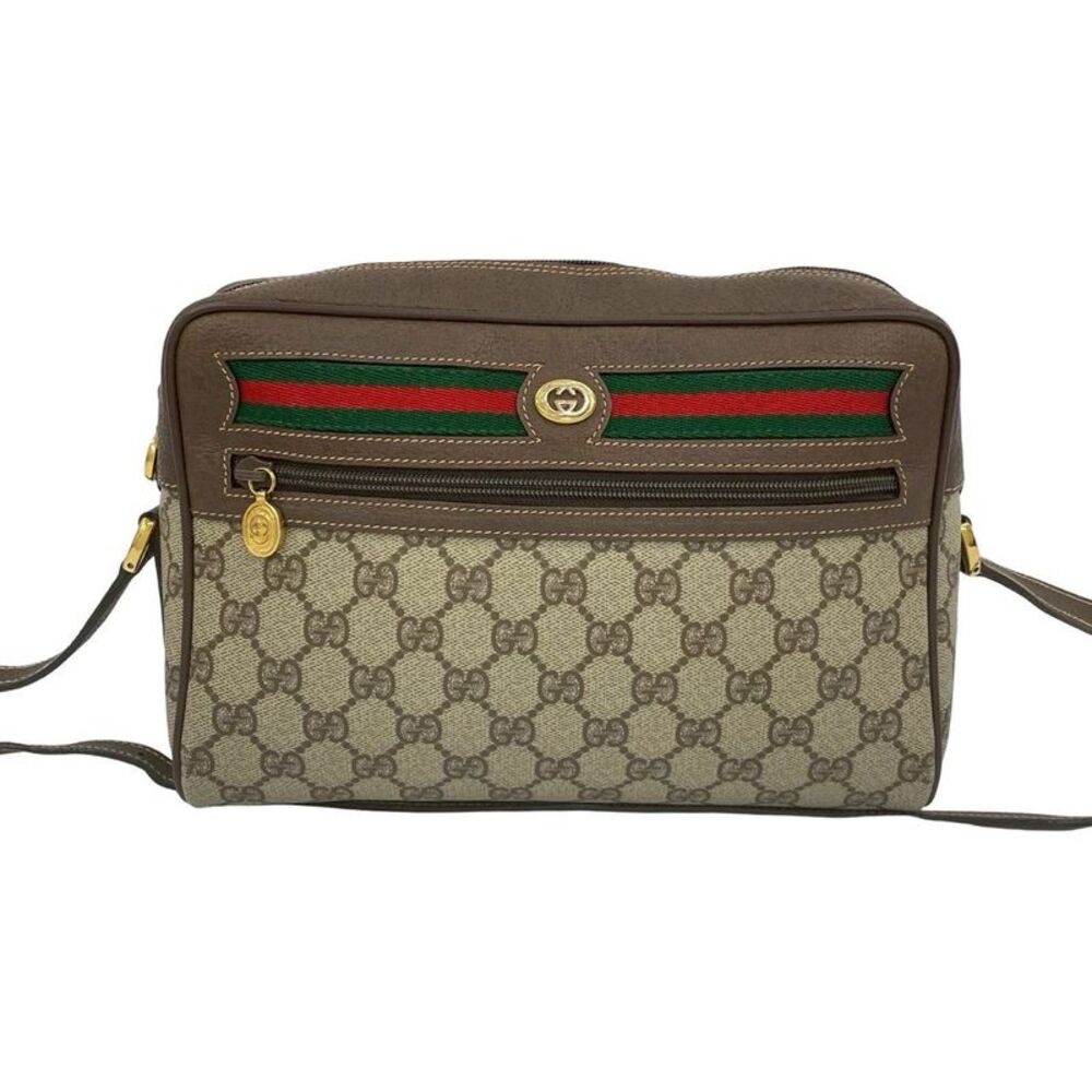 Gucci Old Gucci GG Logo PVC Leather Shoulder Bag - Picture 3 of 10